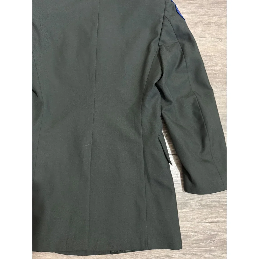 Vintage 1992 US Army Uniform Coat 36L JROTC Dress AG 489 Wool Blend Balboa Patch